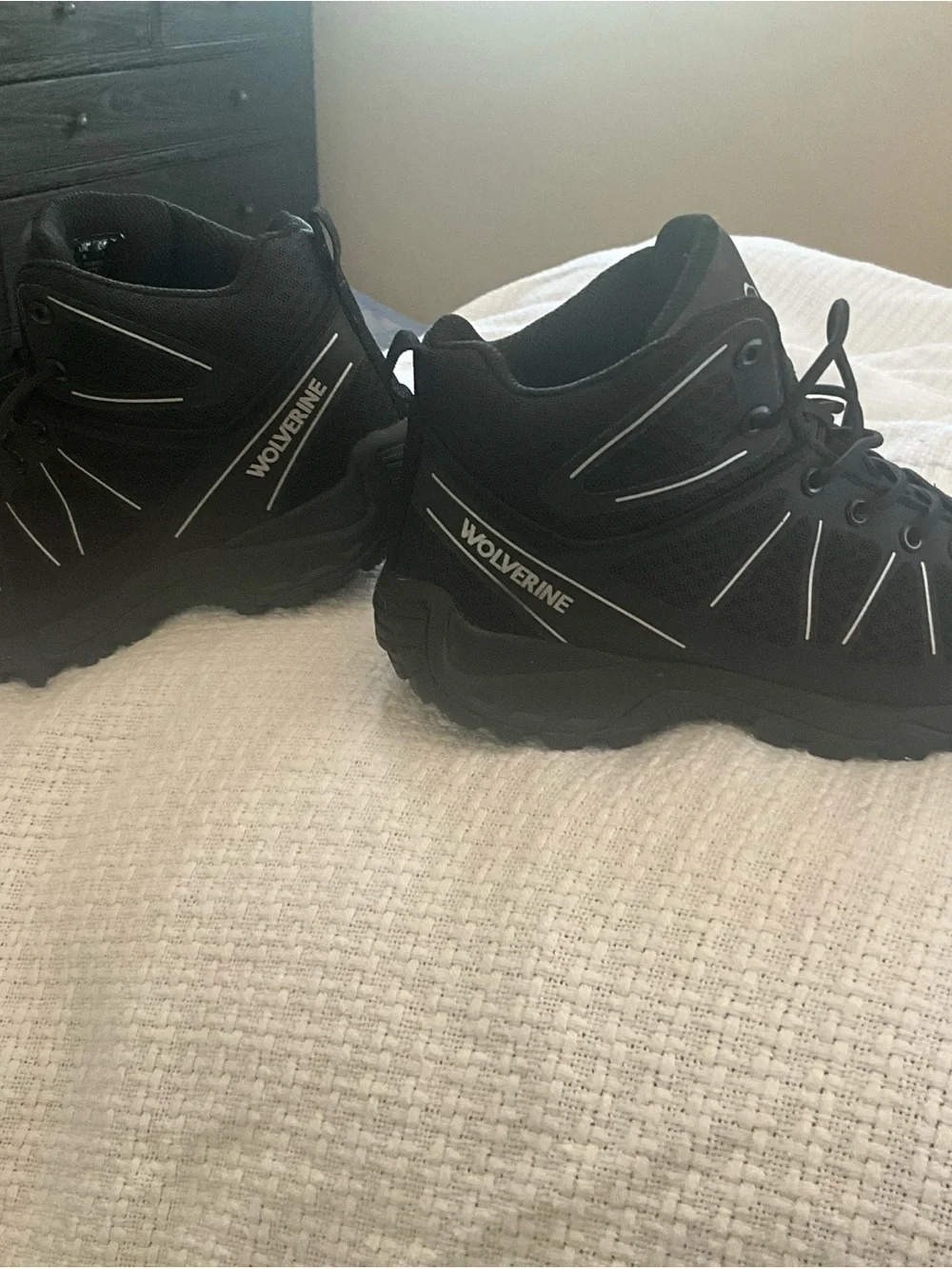 Wolverine Black Men’s Lace-Up Work/hiking Boots